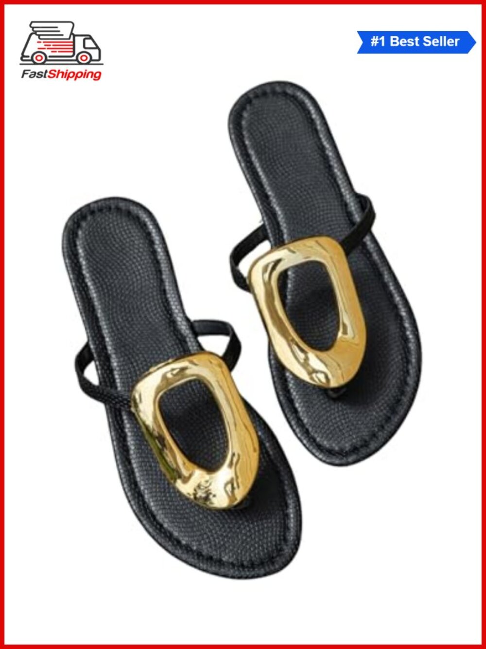 Metallic Thong Sandals Flat Dressy Flip Flops Open Toe Summer Beach